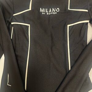Milano Di Rouge Black and White Long Sleeve Top & Leggings